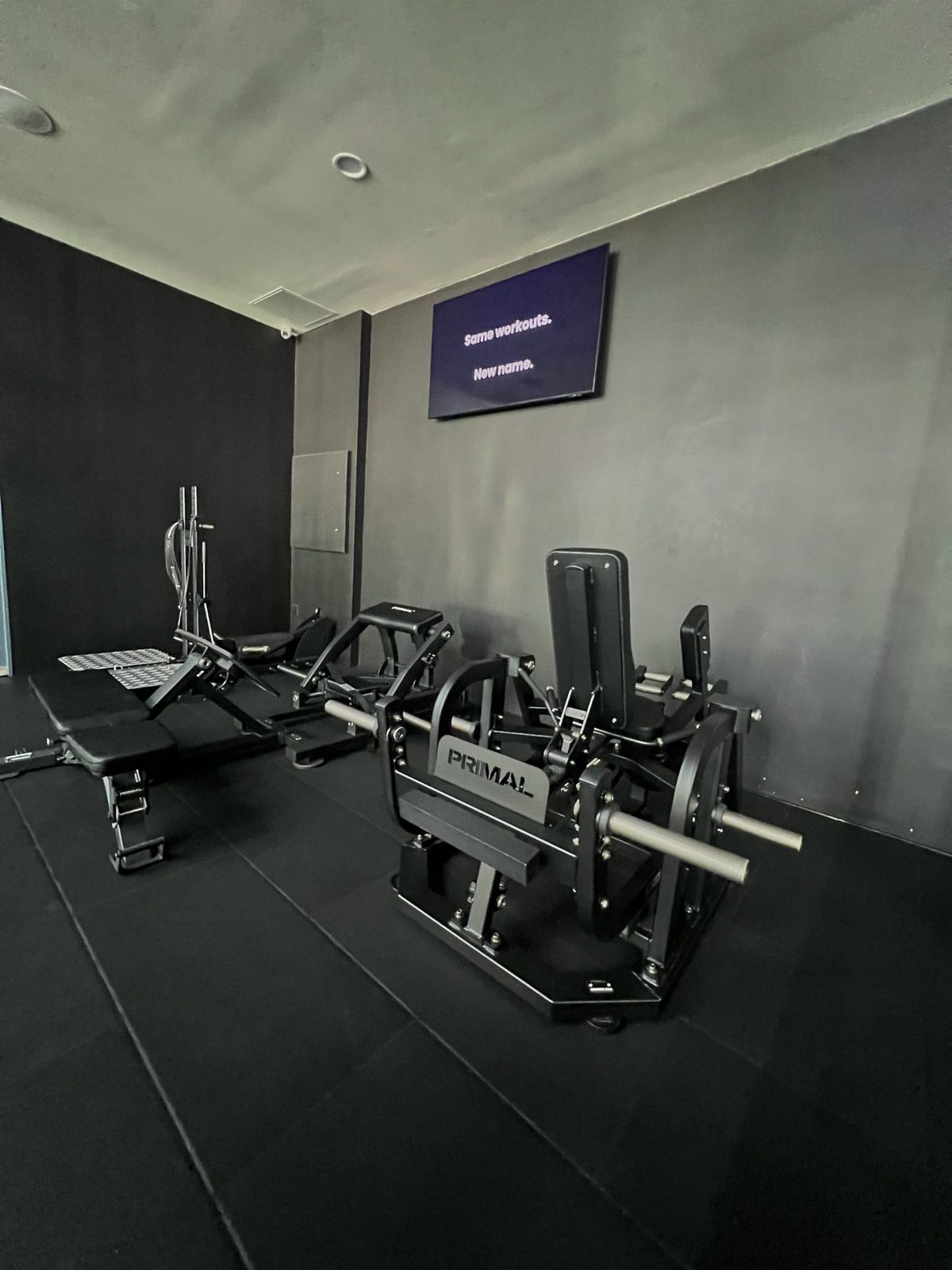 The glute zone at Solis Body Club: Primal plate-loaded hip thrust and glute machines